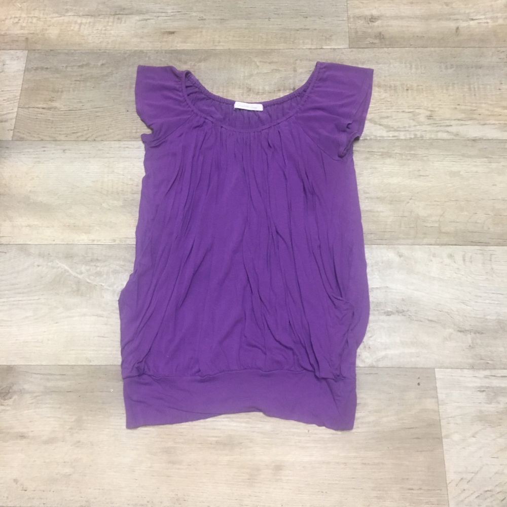 Love purple? Cap sleeved top.